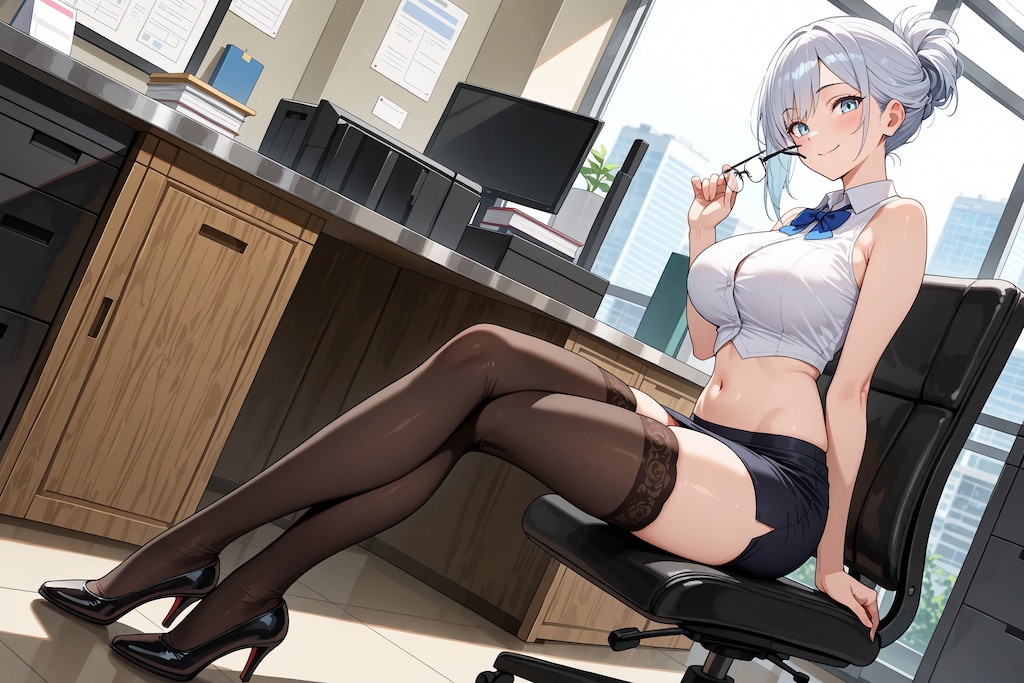 夏っぽいOL衣装　2人分
