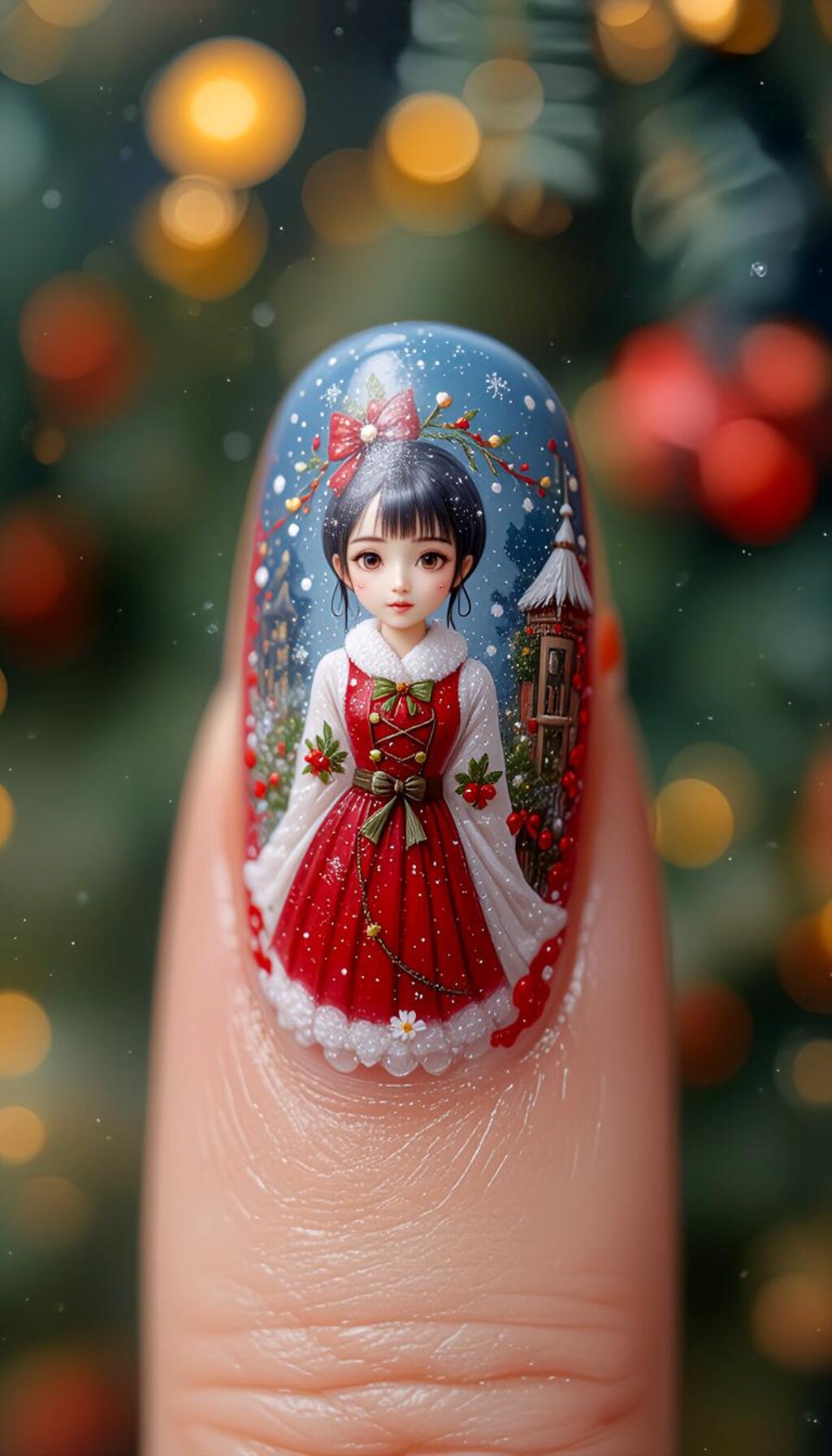 ネイルアートクリスマス