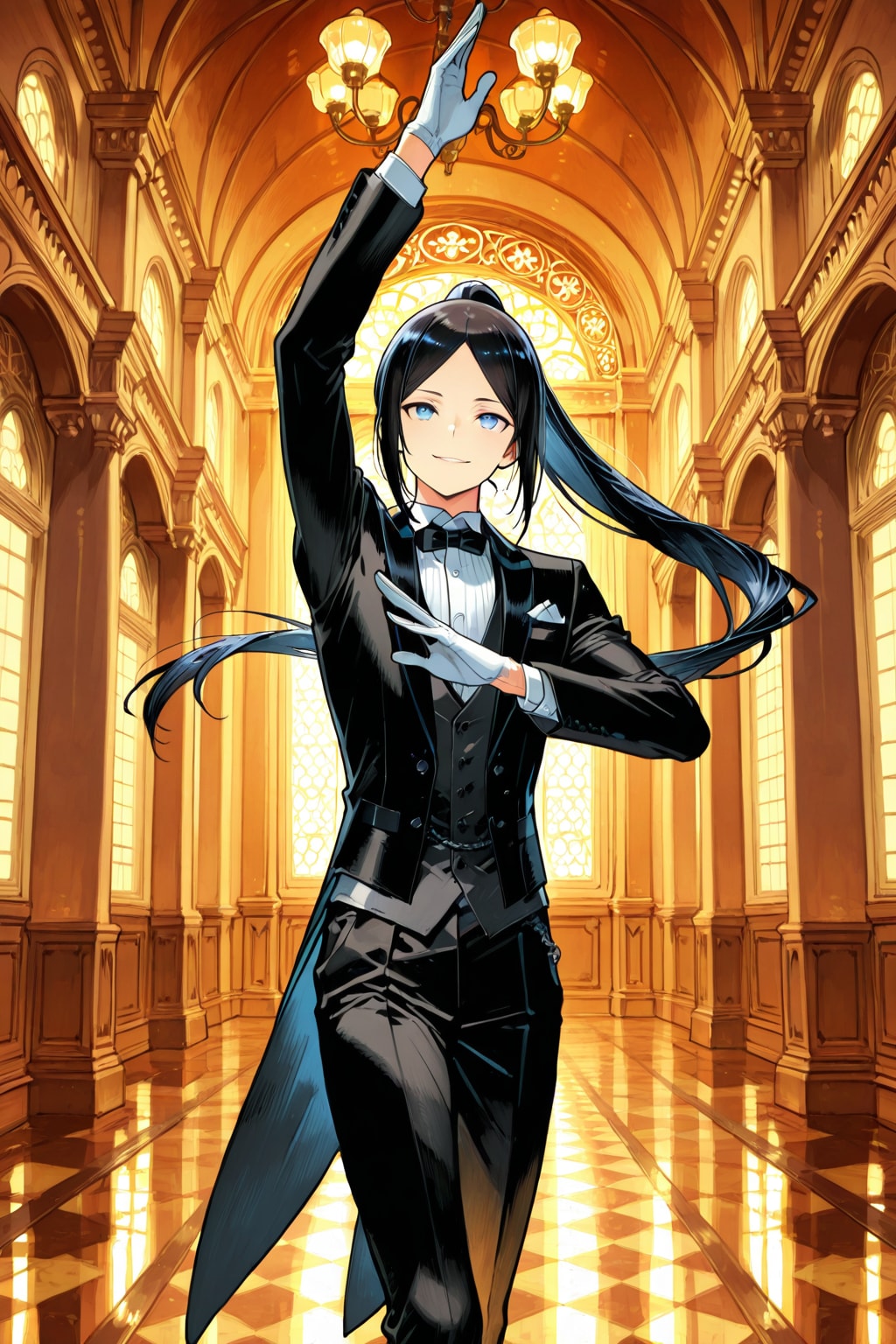 優雅な執事ちゃん | の人気AIイラスト・グラビア