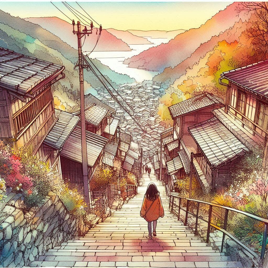 階段の少女⑤