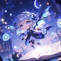 魔導書から現れた赤と黒の魔女女王 5枚目