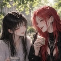 ピクニックっていいね...♡　波夷羅ねず×十朱リラ 2枚目