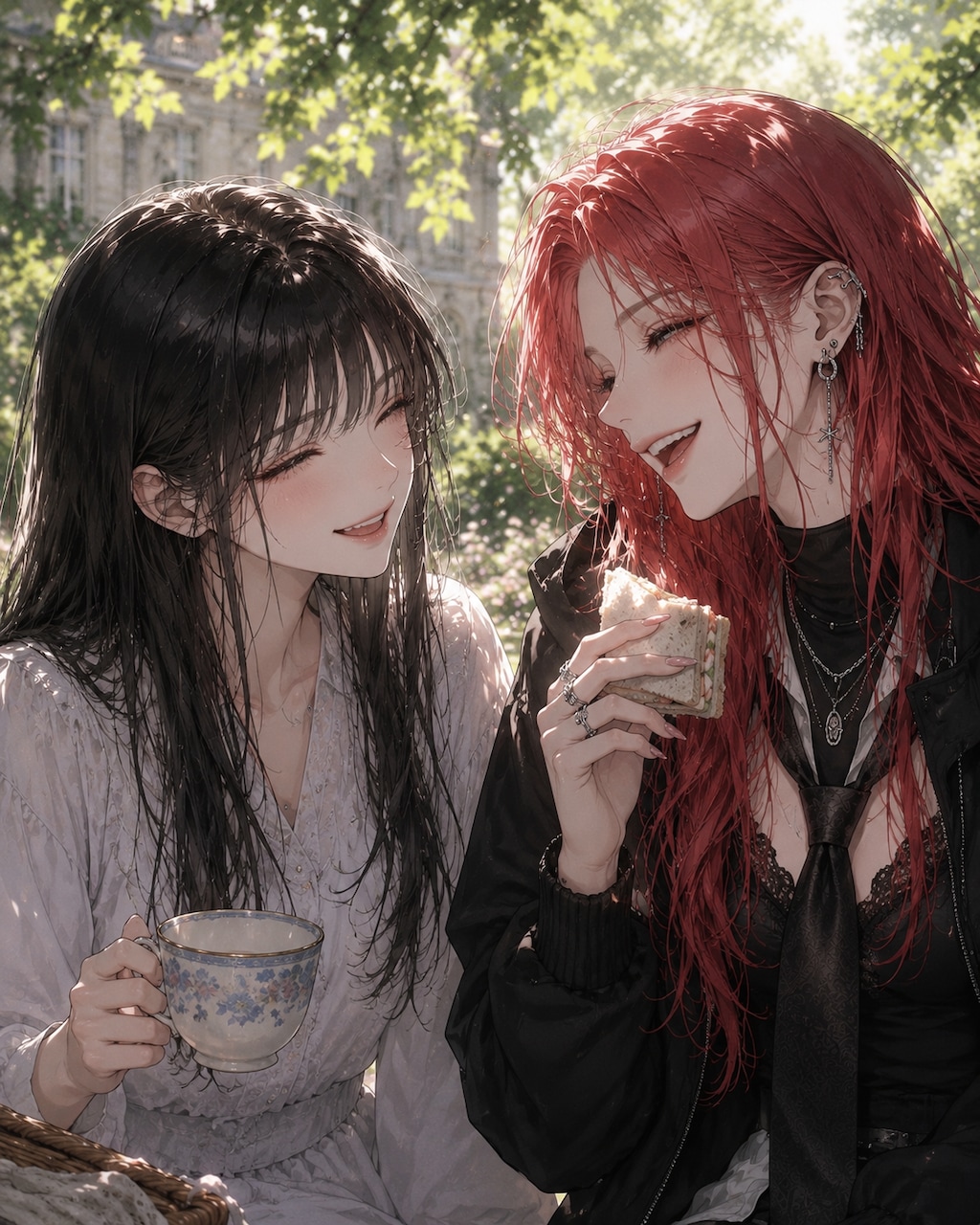 ピクニックっていいね...♡　波夷羅ねず×十朱リラ