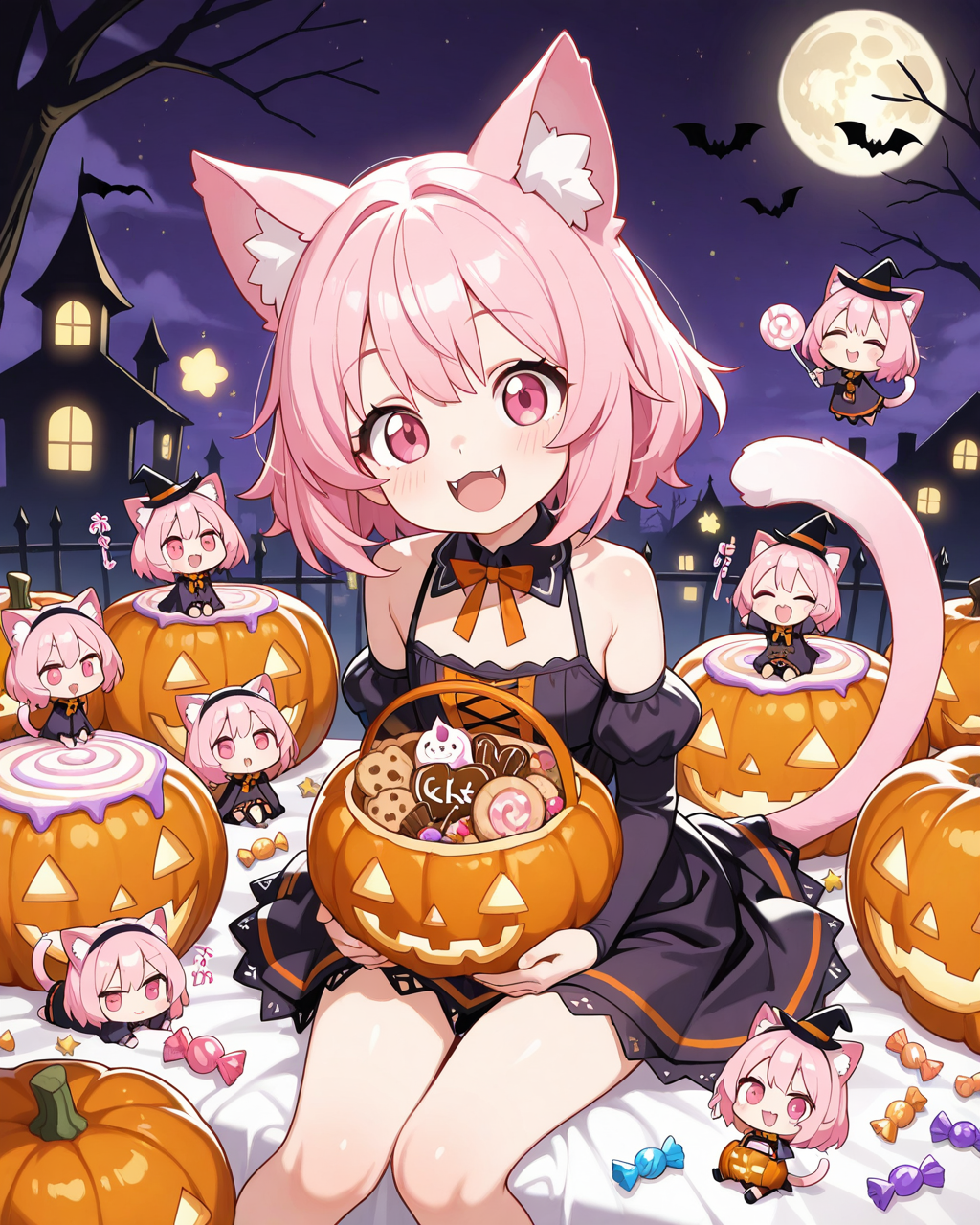 お菓子くれなきゃ爪とぎしちゃうにゃん♡