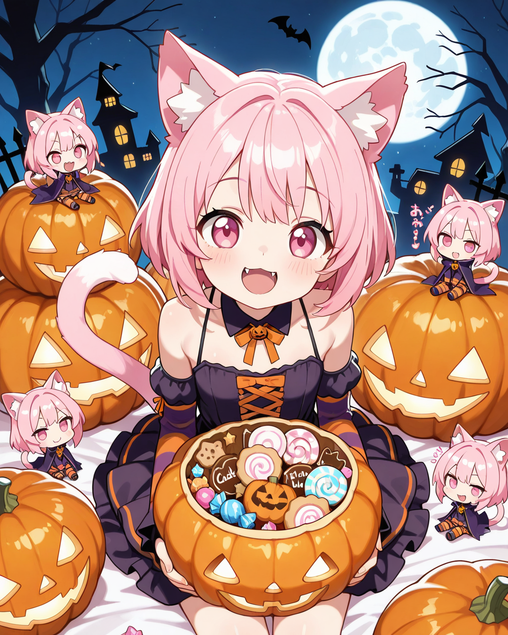 お菓子くれなきゃ爪とぎしちゃうにゃん♡