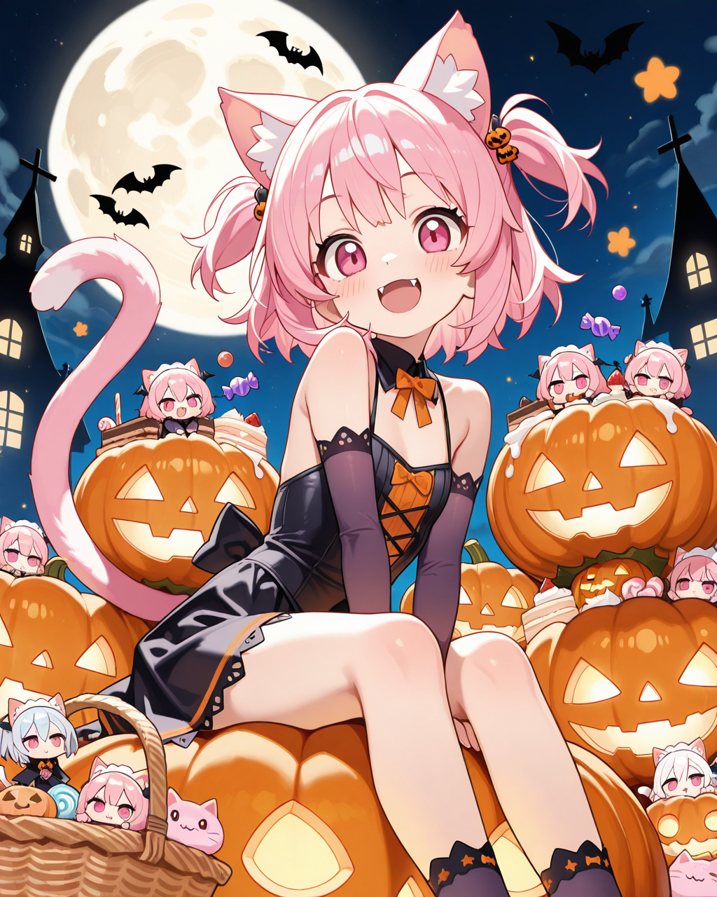 お菓子くれなきゃ爪とぎしちゃうにゃん♡