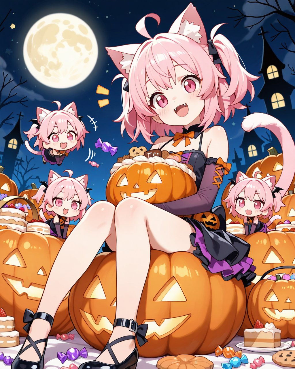 お菓子くれなきゃ爪とぎしちゃうにゃん♡