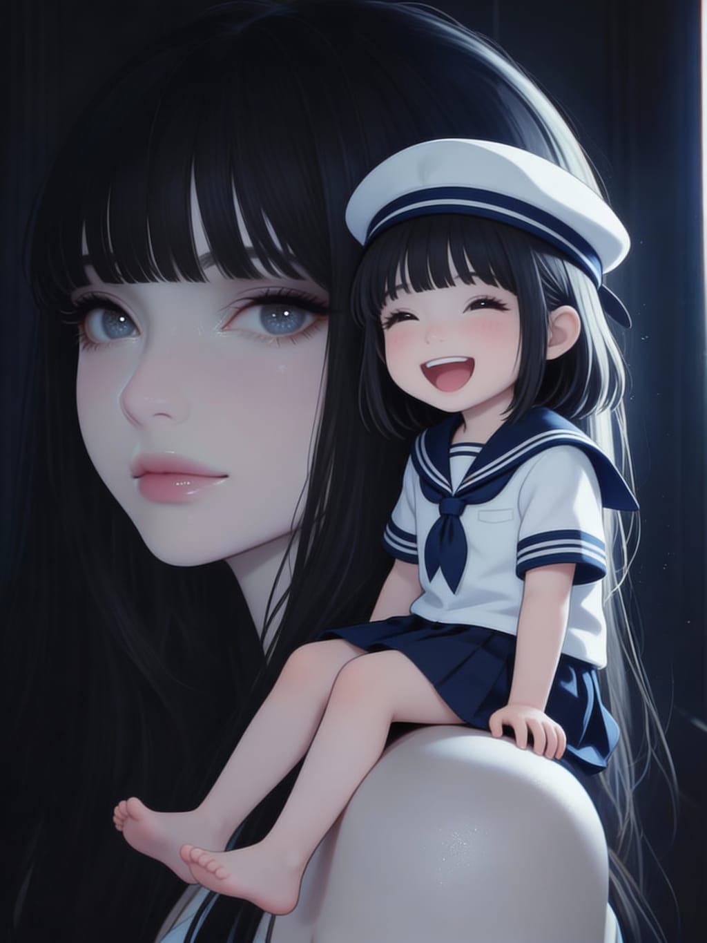 「　なんで　ふたご　なのに　こんな　おおきさ　ちがう　のよ〜　おい！　せいさくしゃ！！　ぷんぷん！ ♡ ✨（　わらおこ　）　」