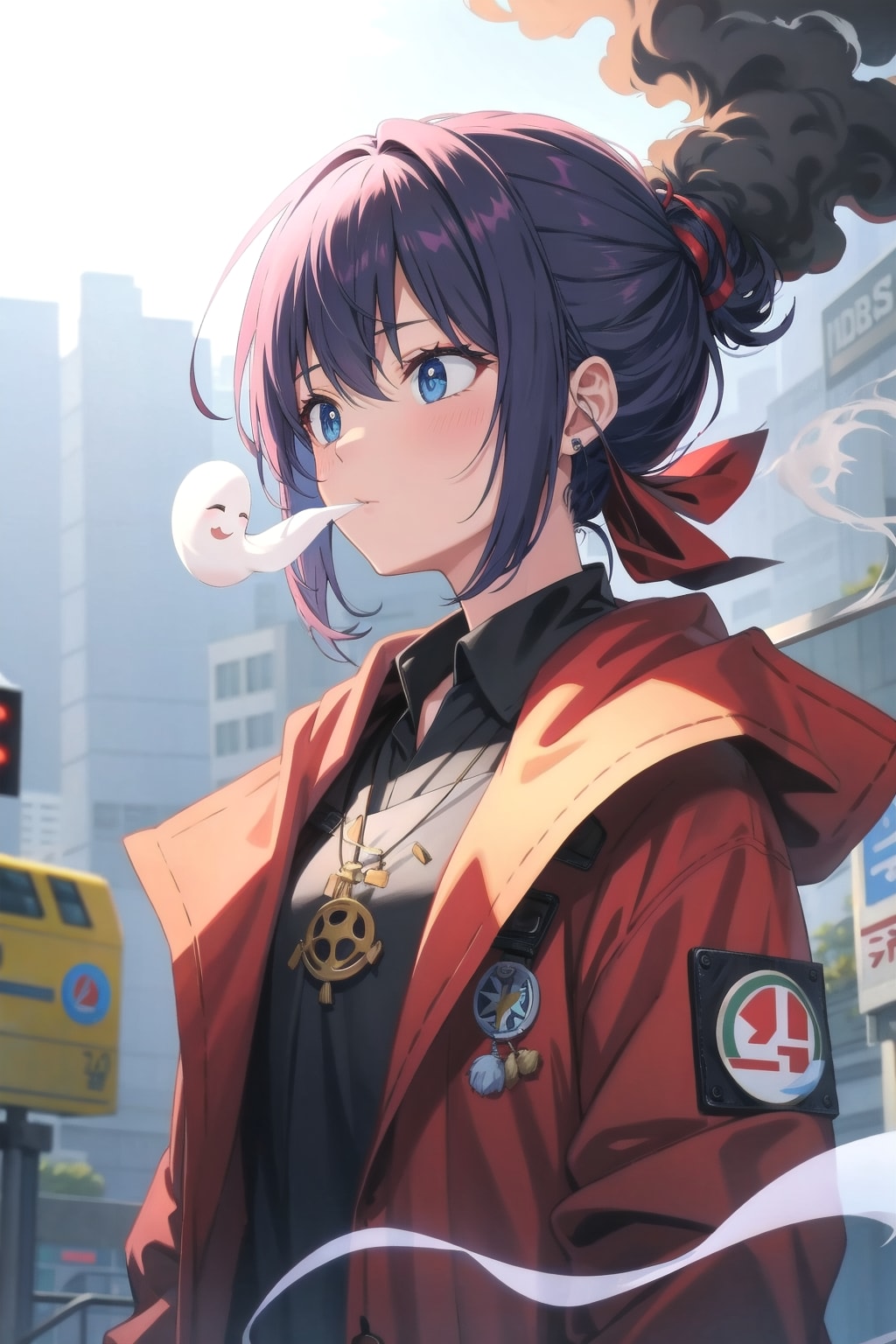 煙のお化け | の人気AIイラスト・グラビア