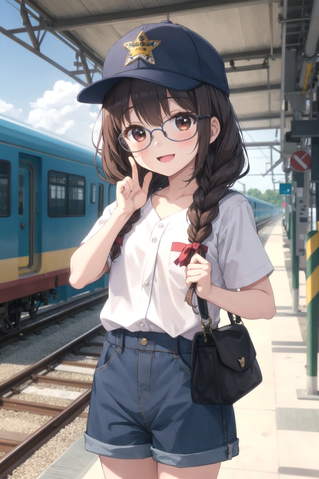 ローカル電車と委員長ちゃん