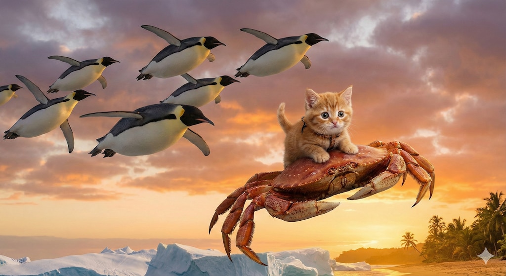 今年もペンギンとカニとねこさまが飛来するシーズンがやってきました。