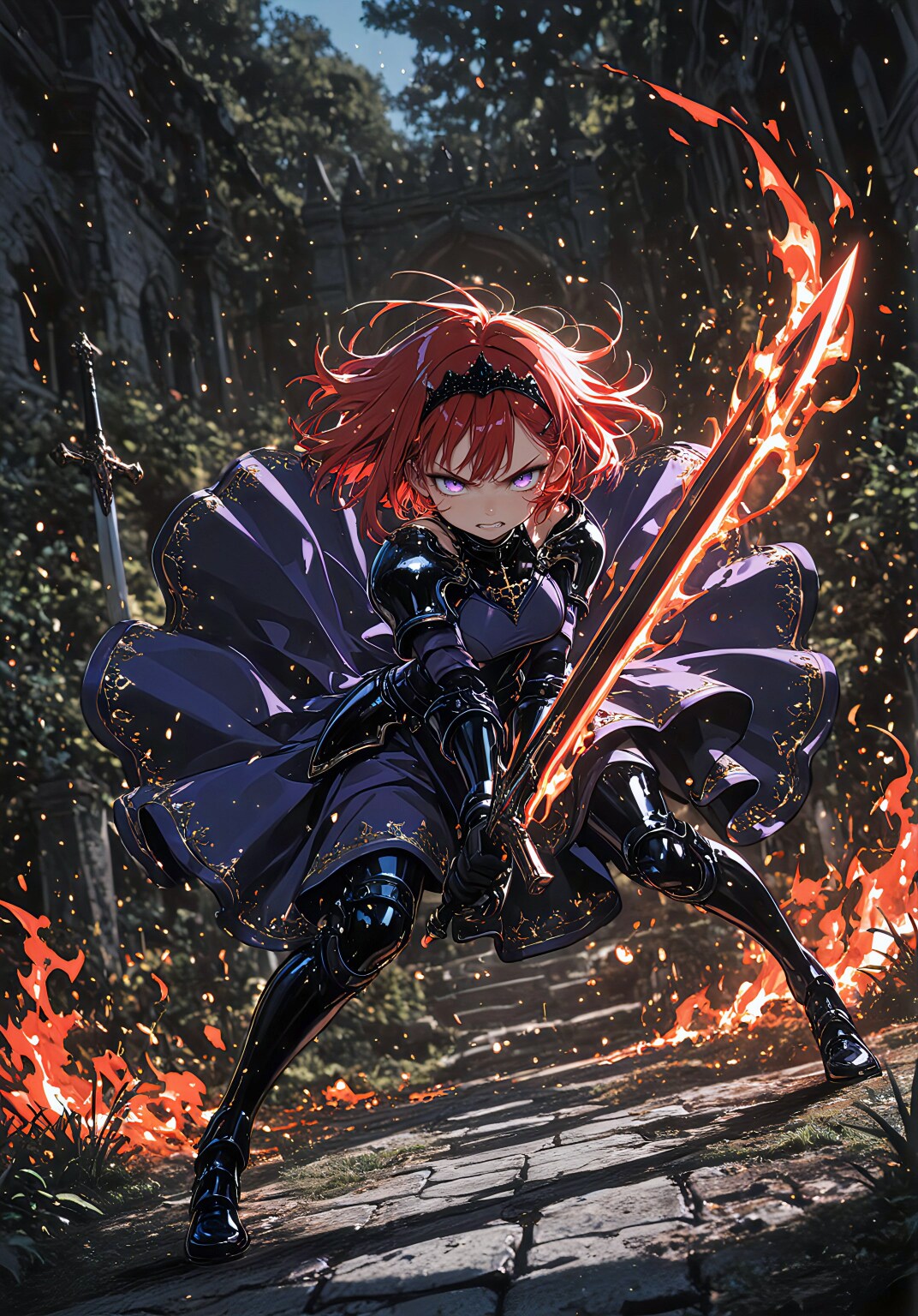 焔を纏う黒姫騎士