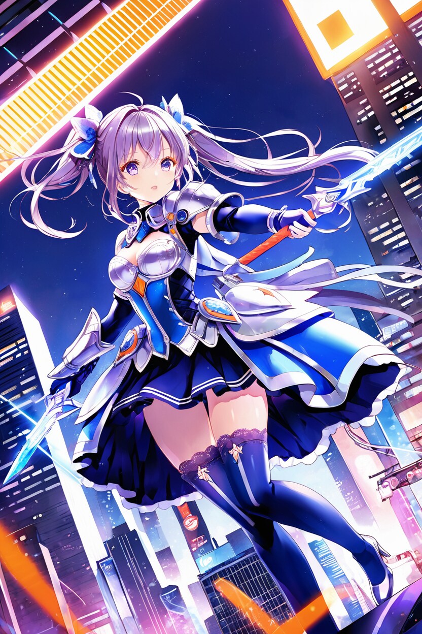 ネオン騎士お姫様
