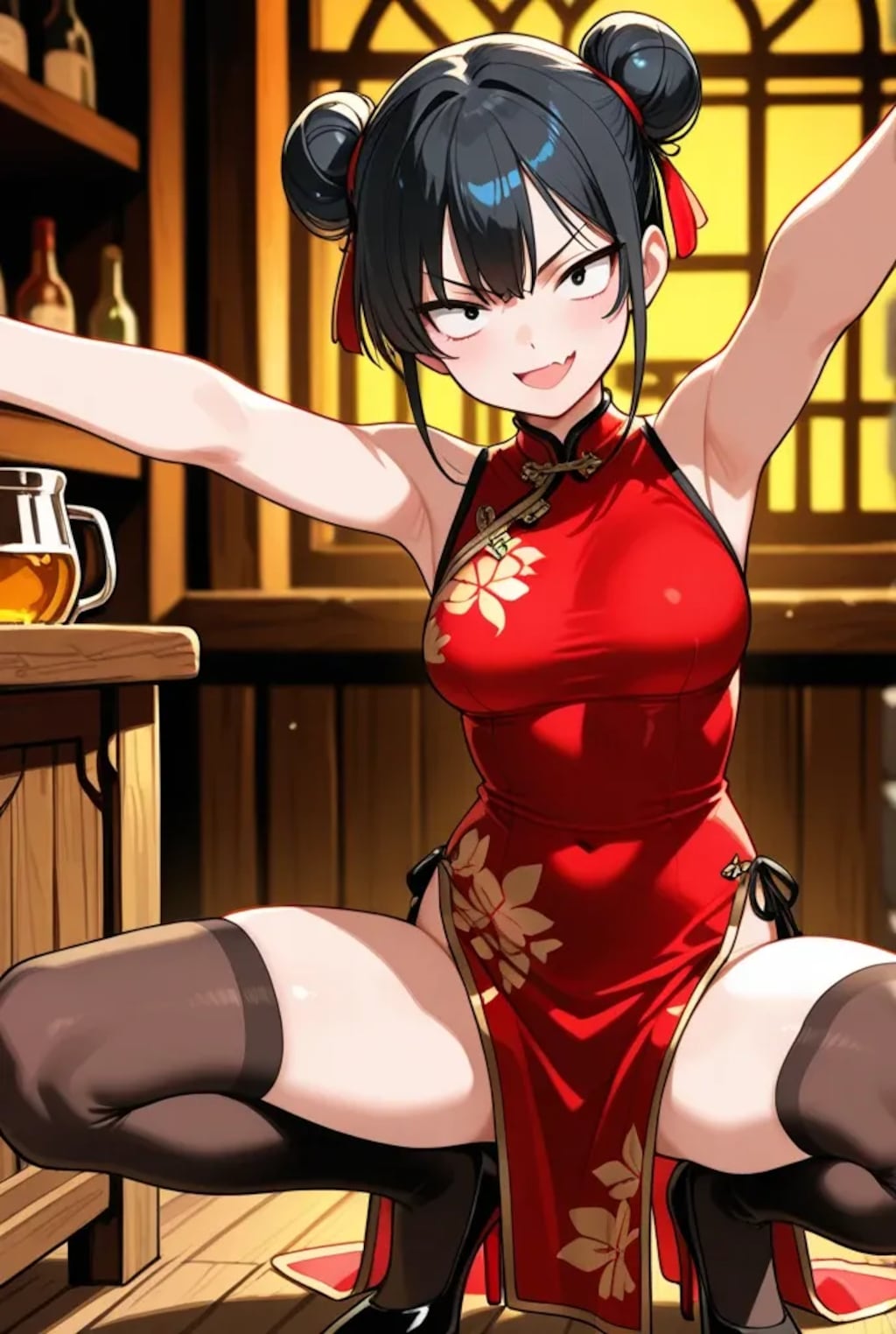 チャイナドレスな女の子