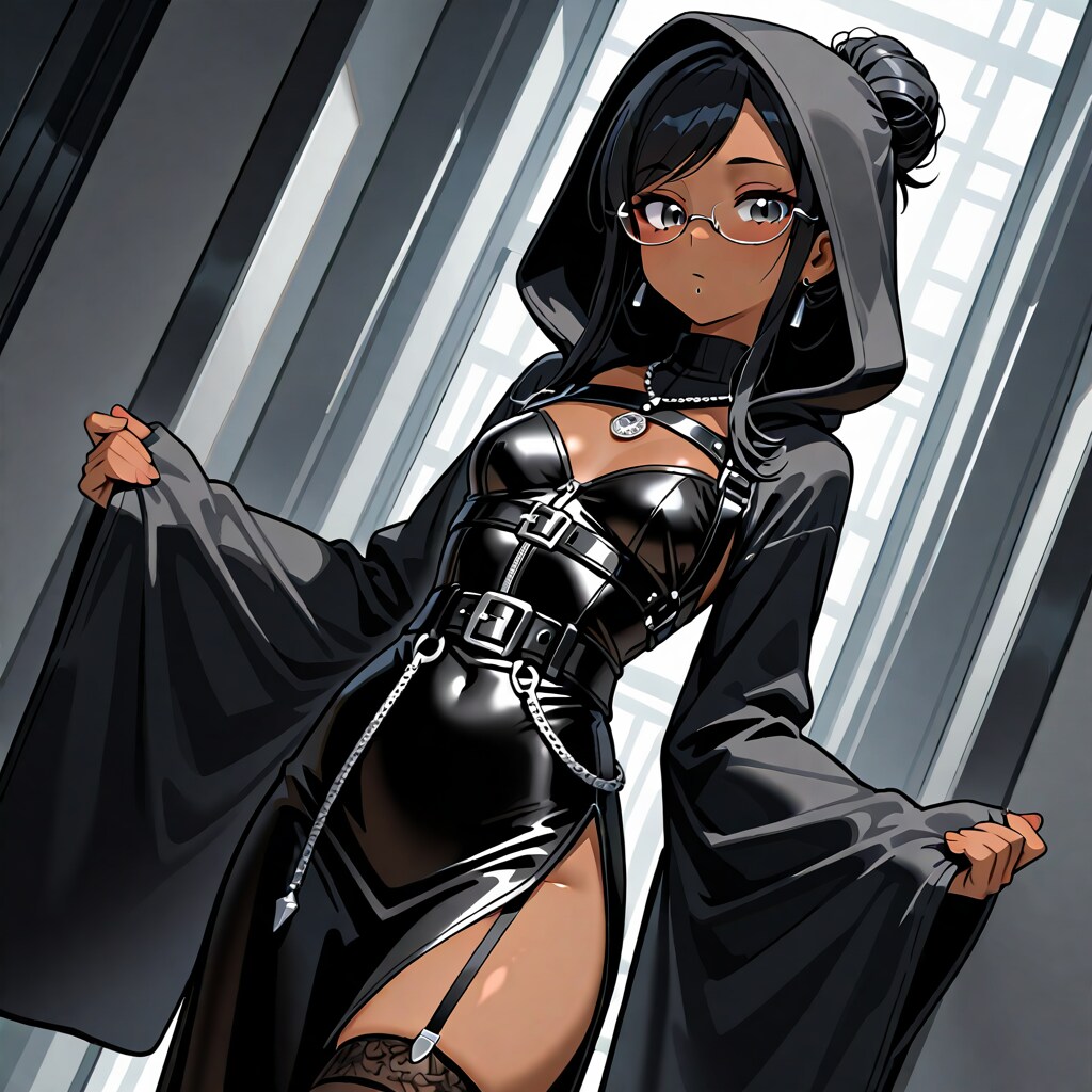 黒髪からの、黒服