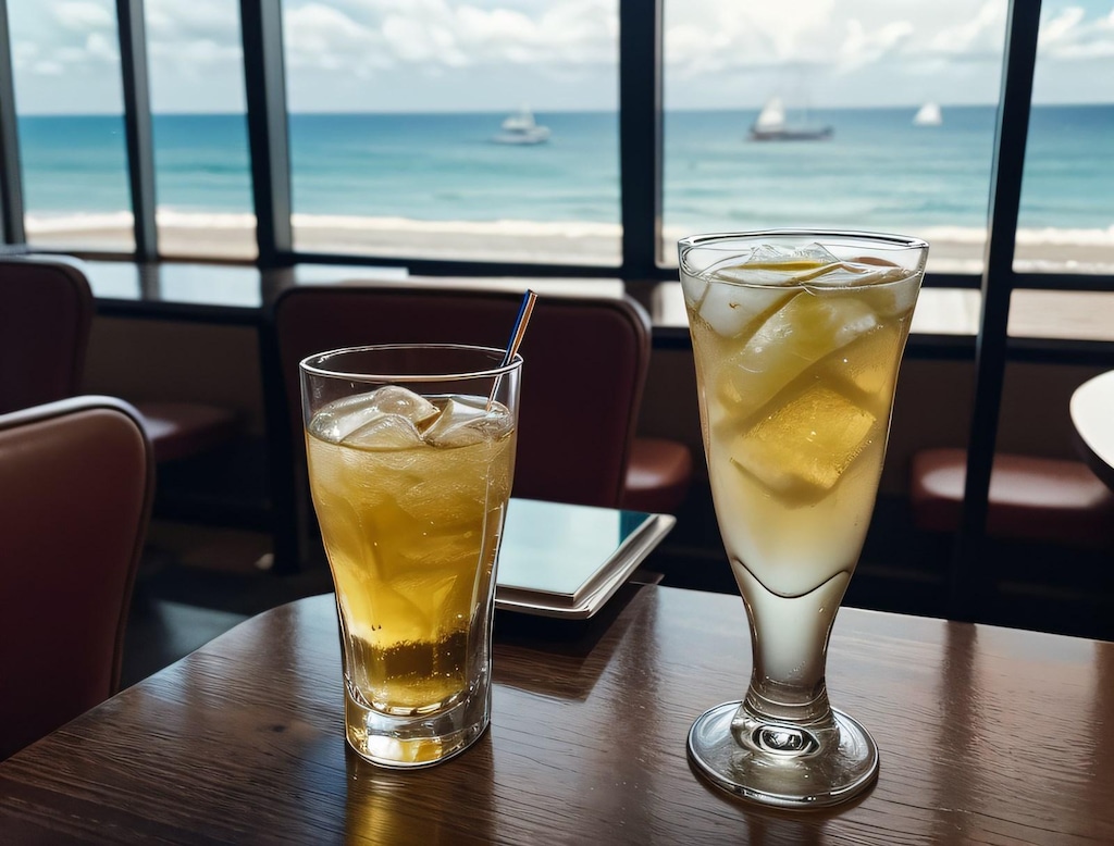 ソーダ水の中を