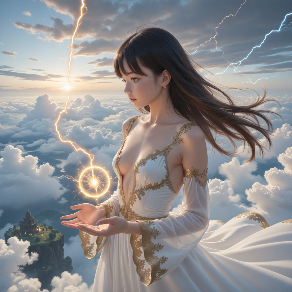 プリンセス魔法使い上空にて