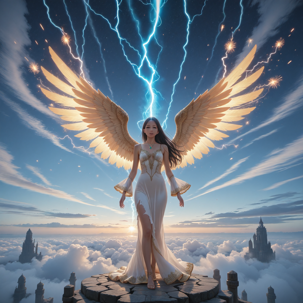 プリンセス魔法使い上空にて