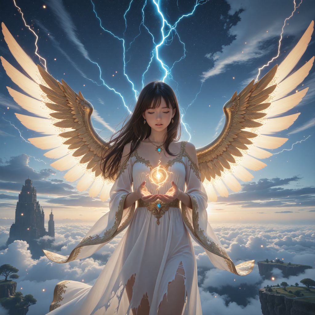 プリンセス魔法使い上空にて