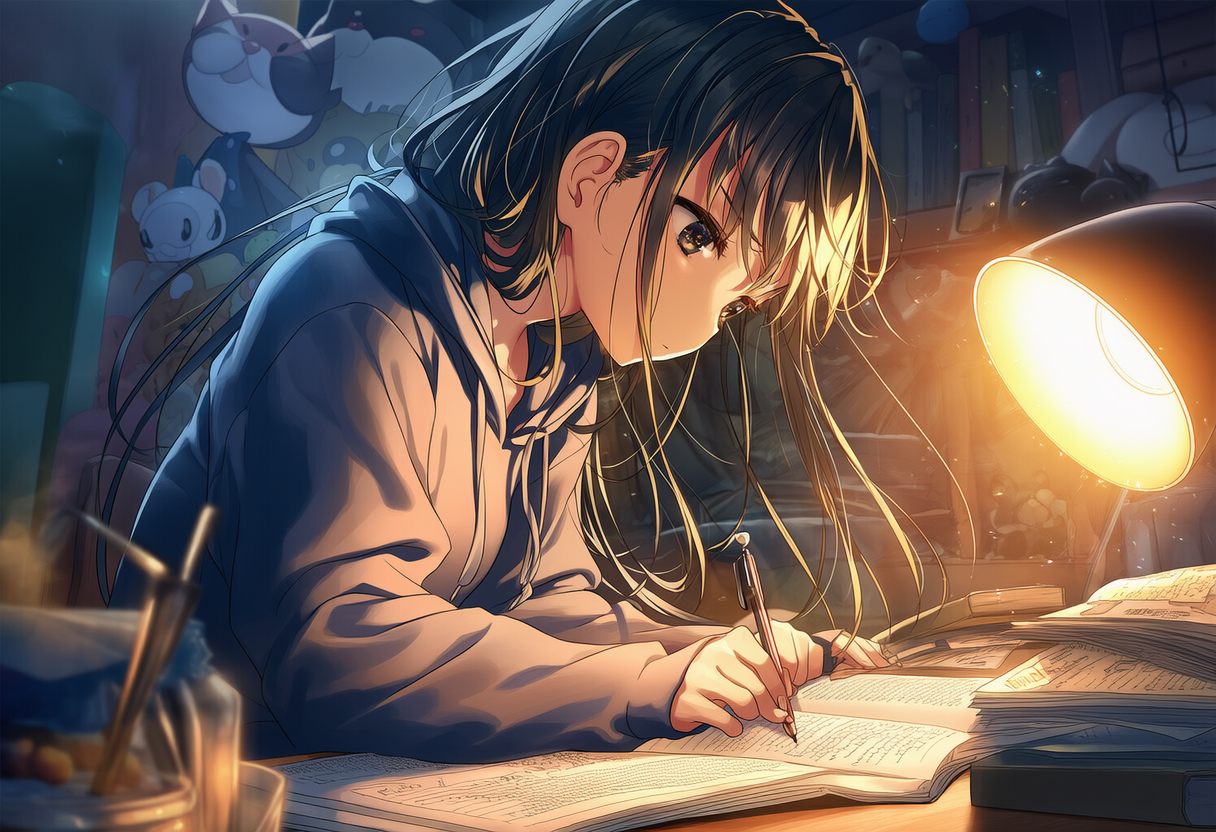 女子高生の宿題 | の人気AIイラスト・グラビア