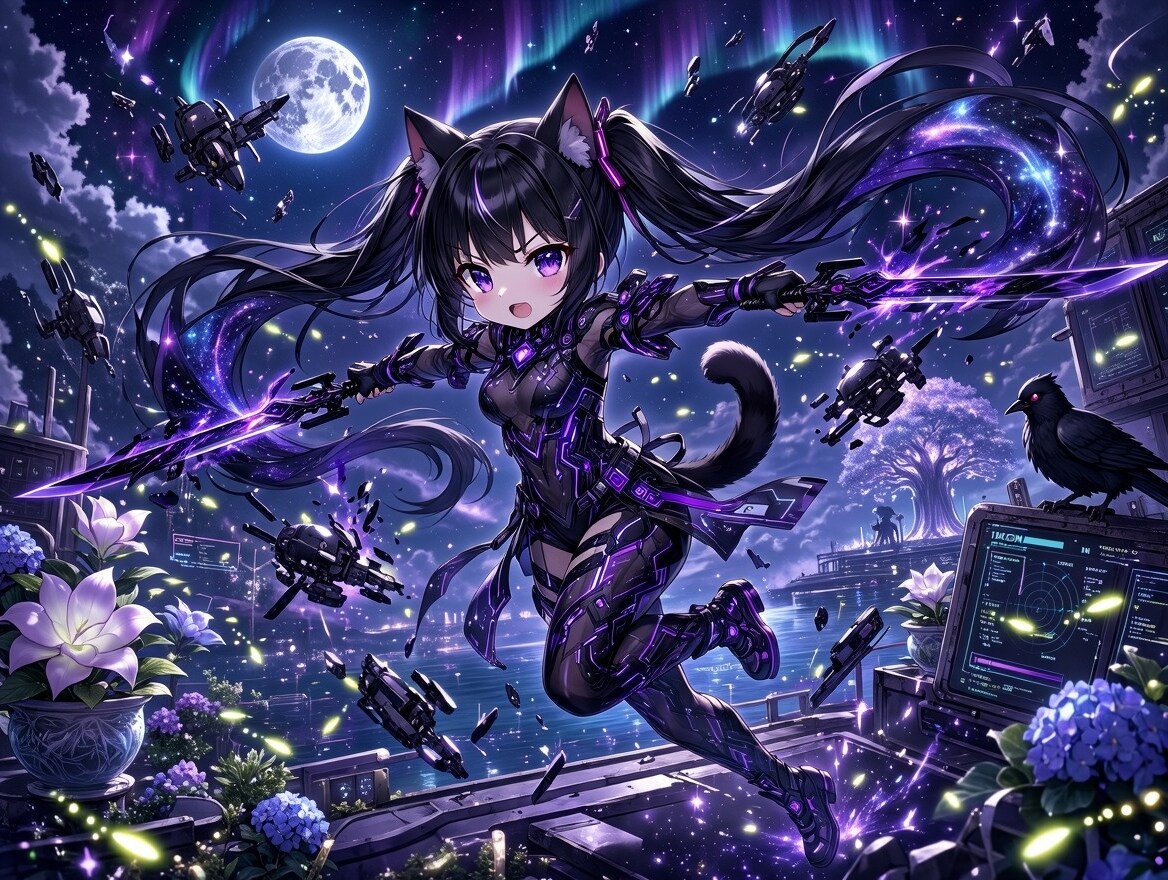 黒ツイにゃん