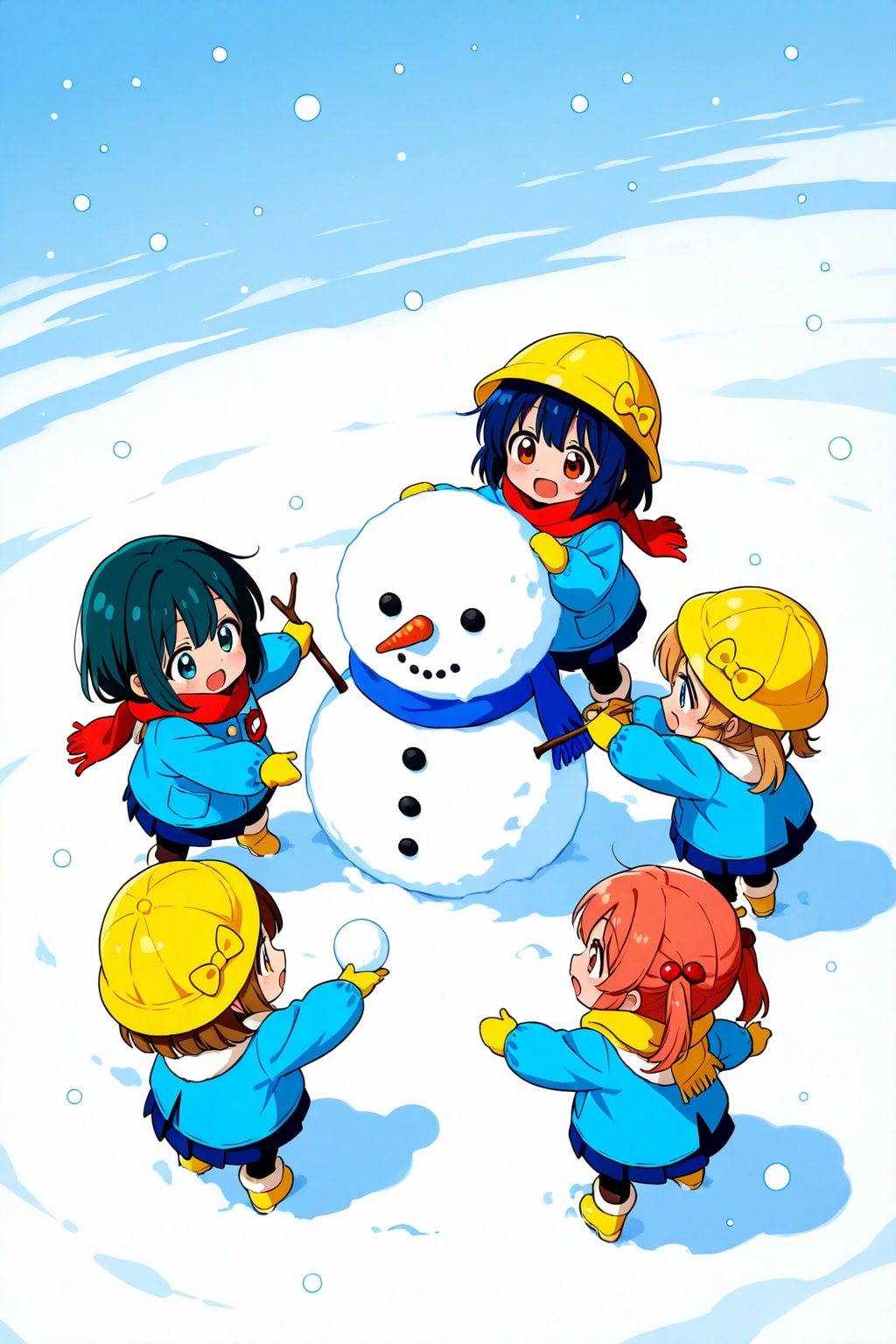 雪だるまを作ろう | の人気AIイラスト・グラビア