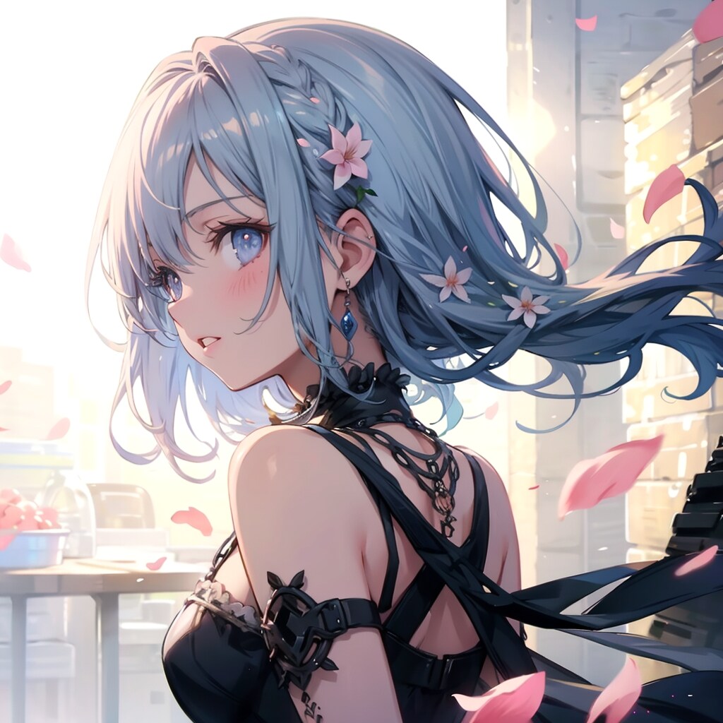 銀髪 | の人気AIイラスト・グラビア