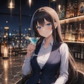 バーでもビール派な目菜美姐さん 3枚目