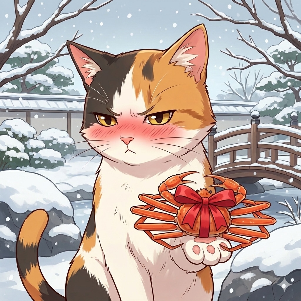 恋愛シミュレーションゲーム「ラブねこさま&カニ」バレンタインイベント発生💕 | の人気AIイラスト・グラビア