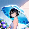 梅雨入り少女 3枚目