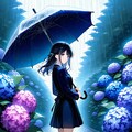 梅雨入り少女 4枚目