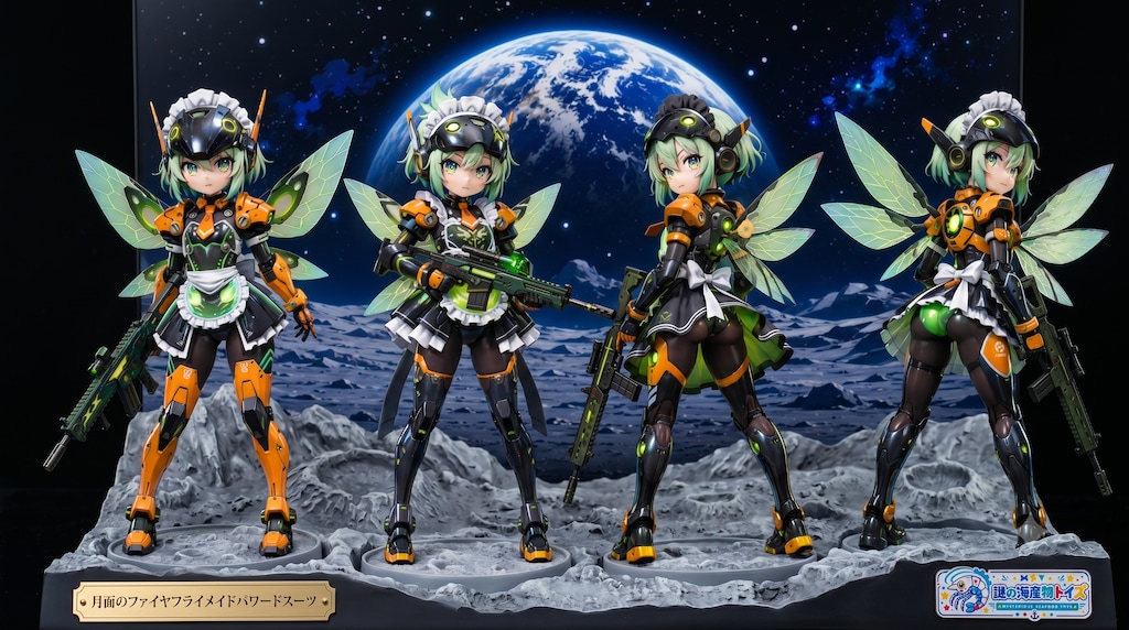 ファイヤフライメイドパワードスーツ、月面に立つ！
