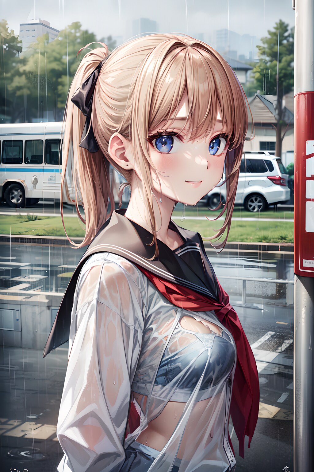 急に降って来たね