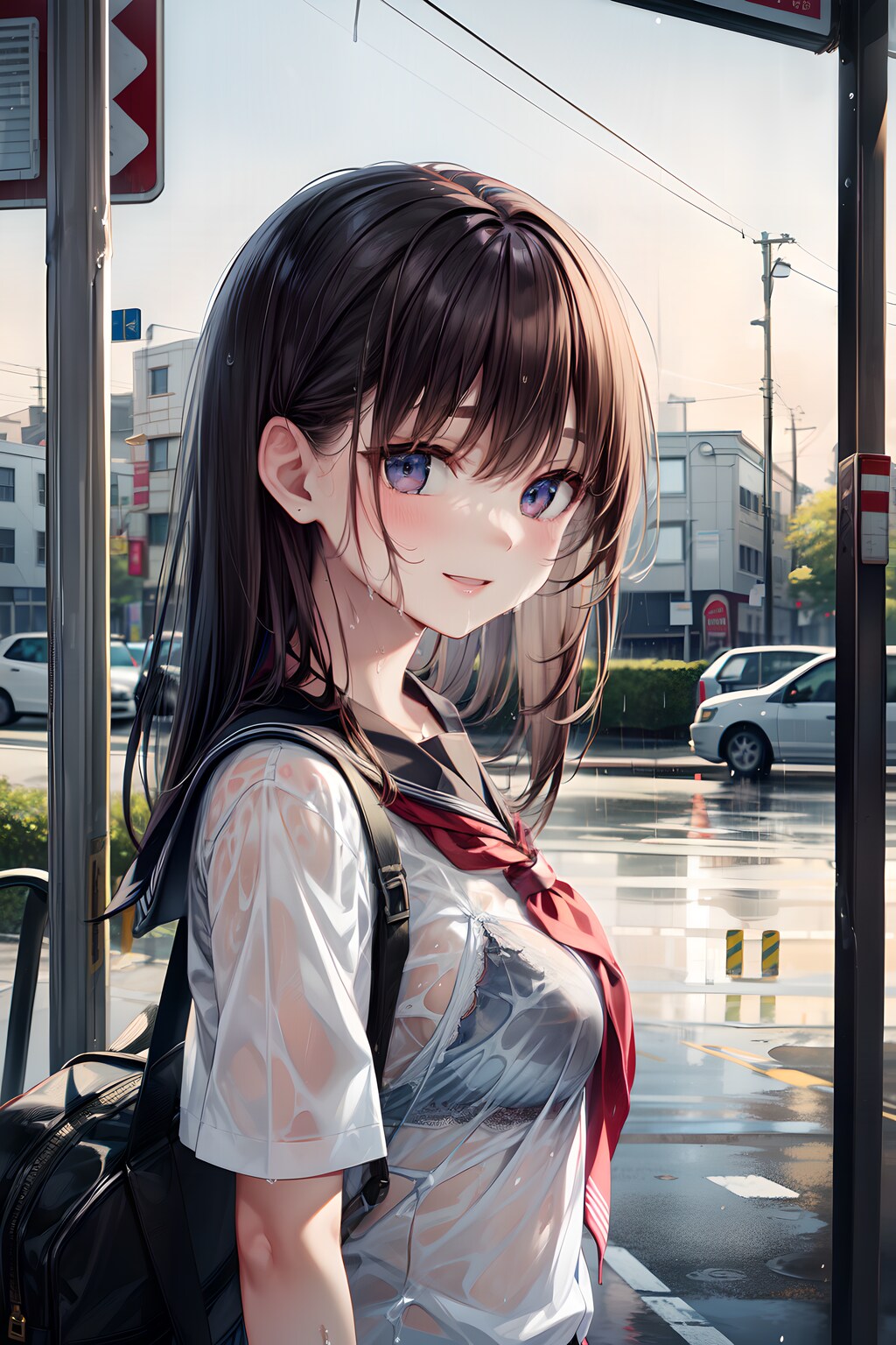 急に降って来たね