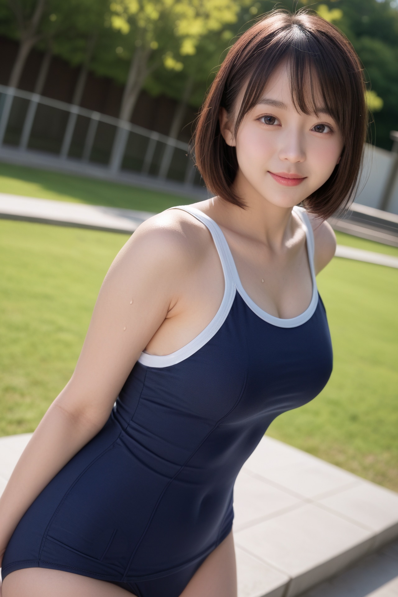 紺スクール水着１９