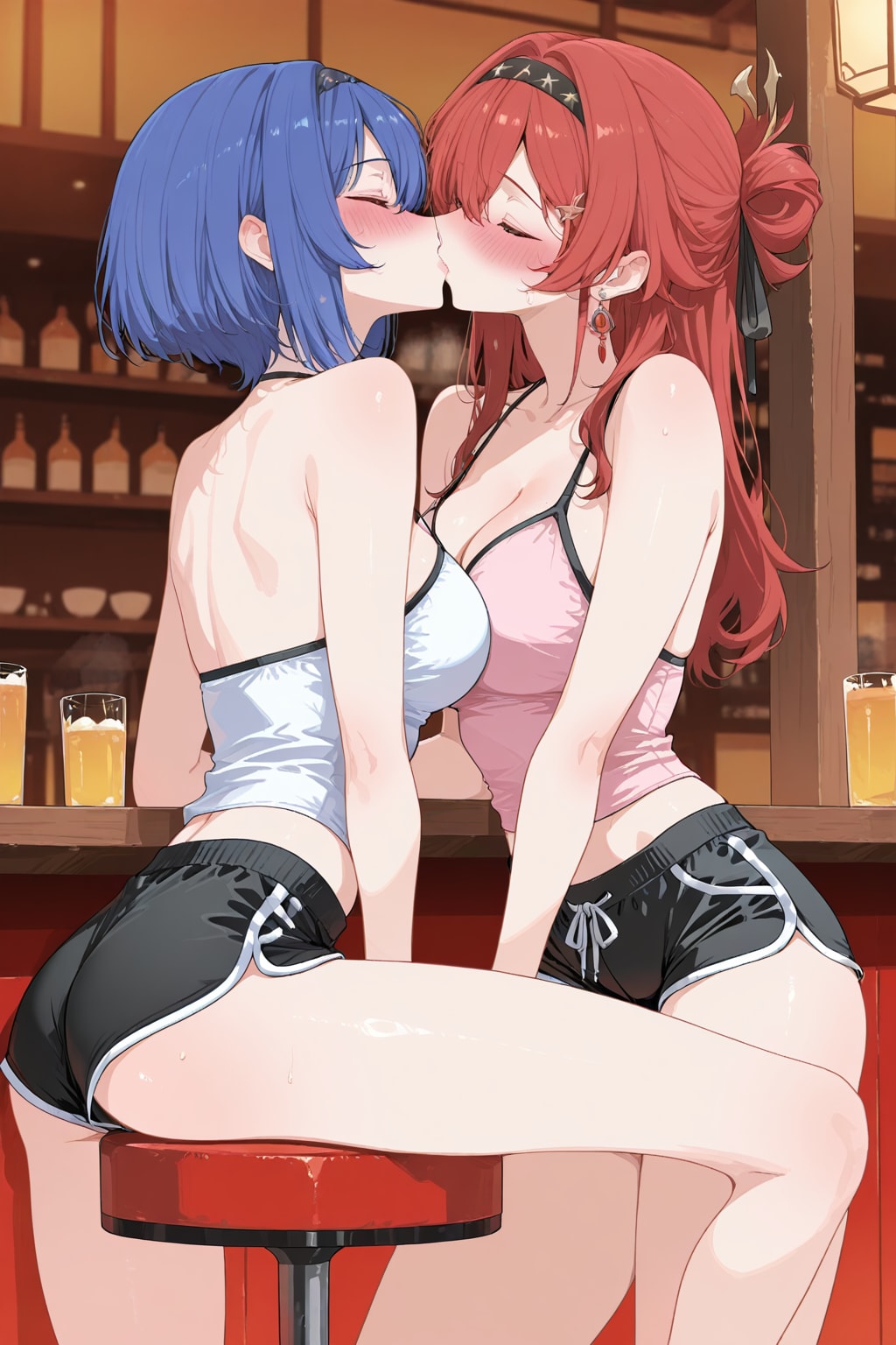 リゾートで百合