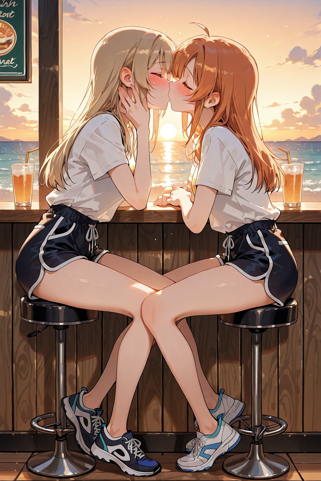 リゾートで百合