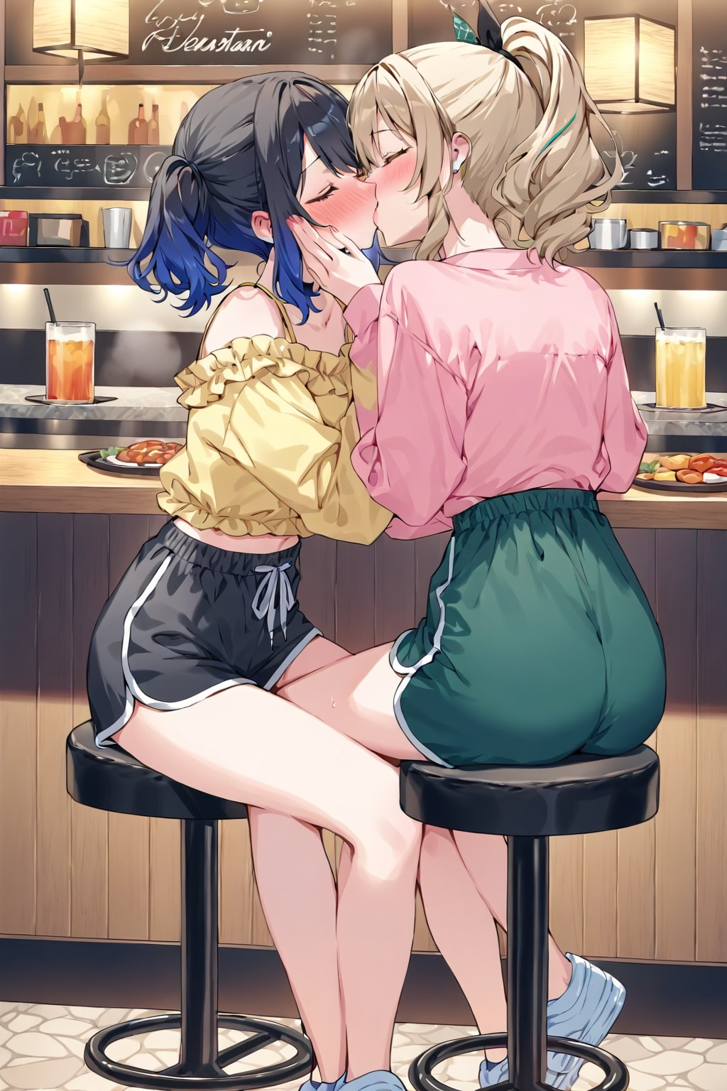 リゾートで百合
