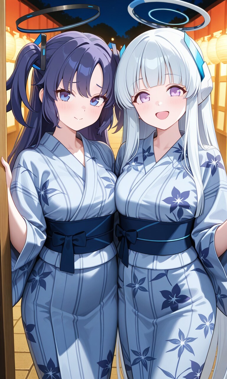 ユウカとノア　浴衣2