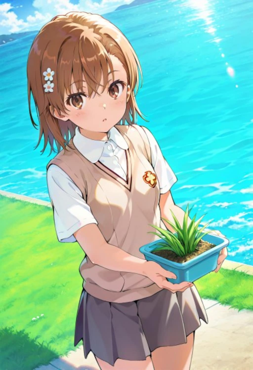 御坂さん！何してますの？