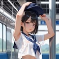 セーラーブルマちゃんのワキとおへそ 2枚目