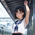 セーラーブルマちゃんのワキとおへそ 5枚目