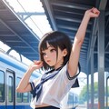 セーラーブルマちゃんのワキとおへそ 3枚目