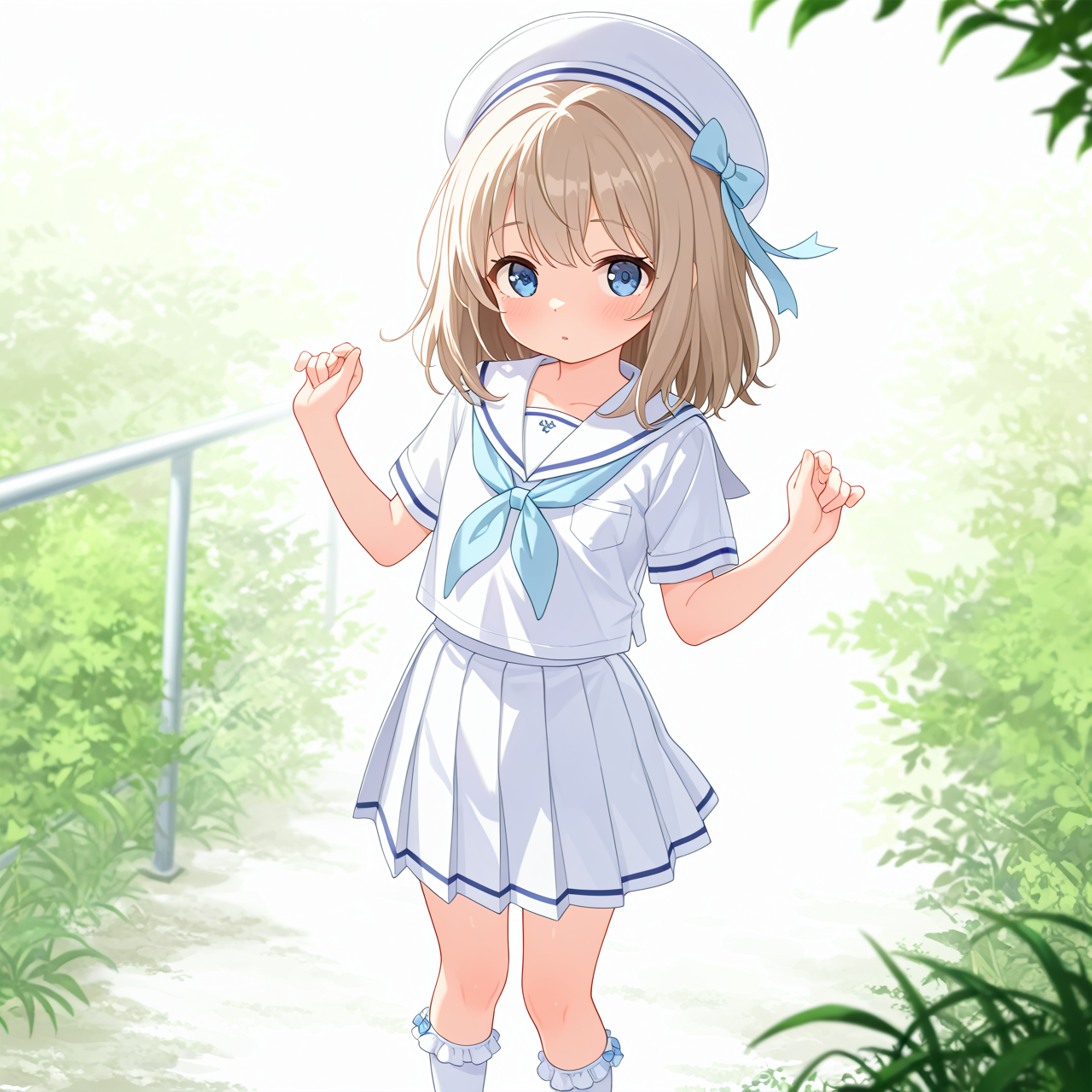 青い瞳の少女