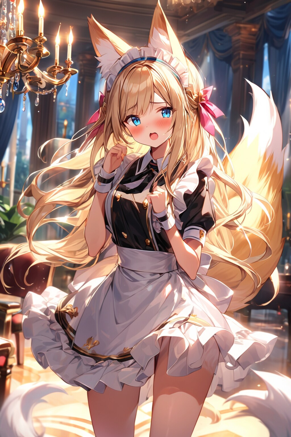 狐耳メイドさん