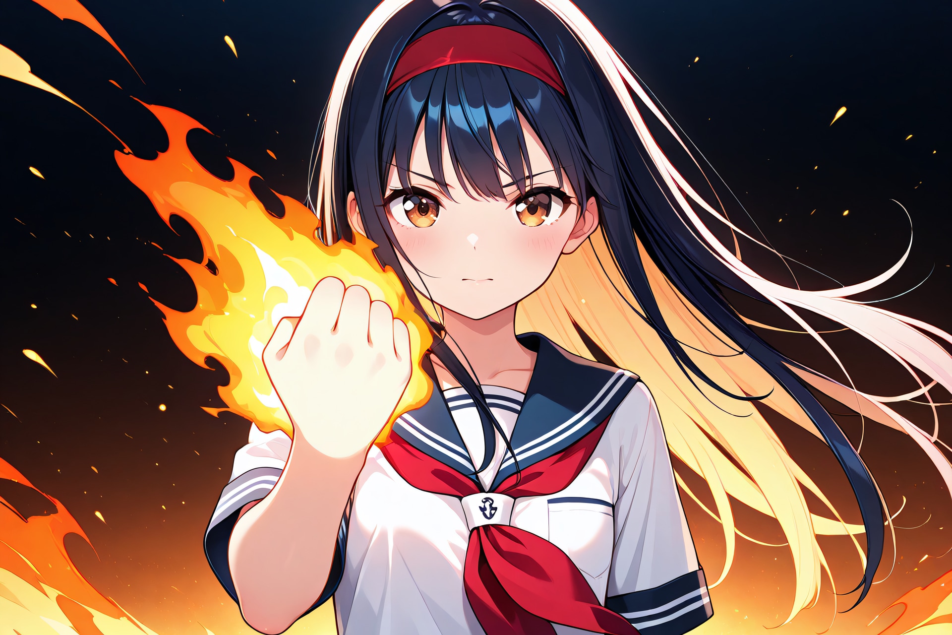 私の右手が真っ赤に燃える | の人気AIイラスト・グラビア