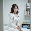 優しい笑顔の女医 9枚目