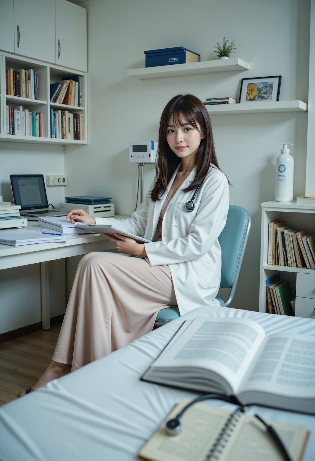 優しい笑顔の女医