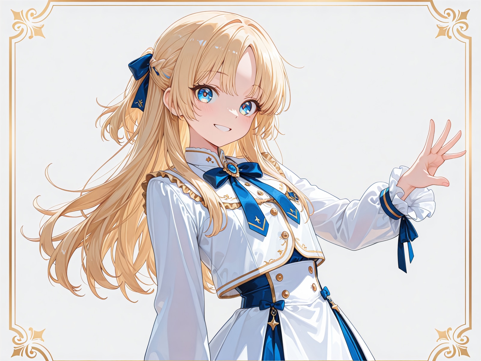金髪青目の貴族少女。