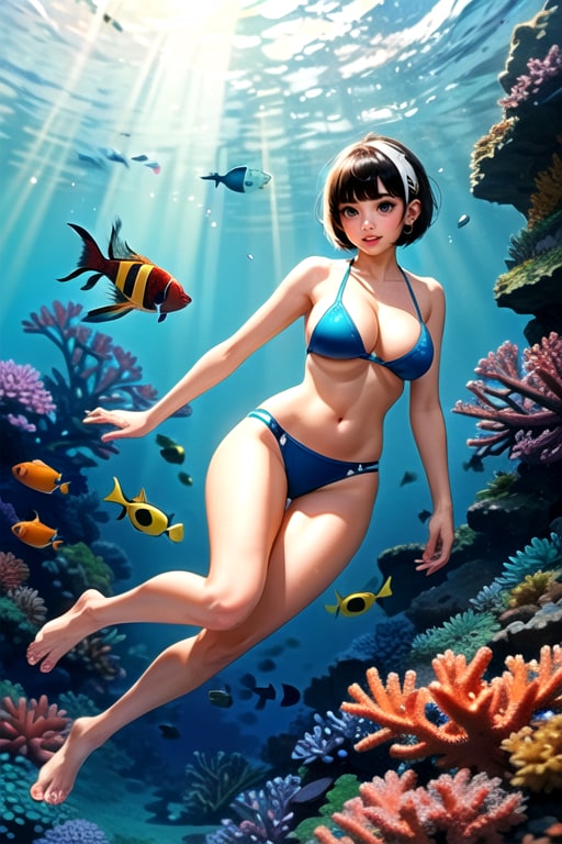 南の海で